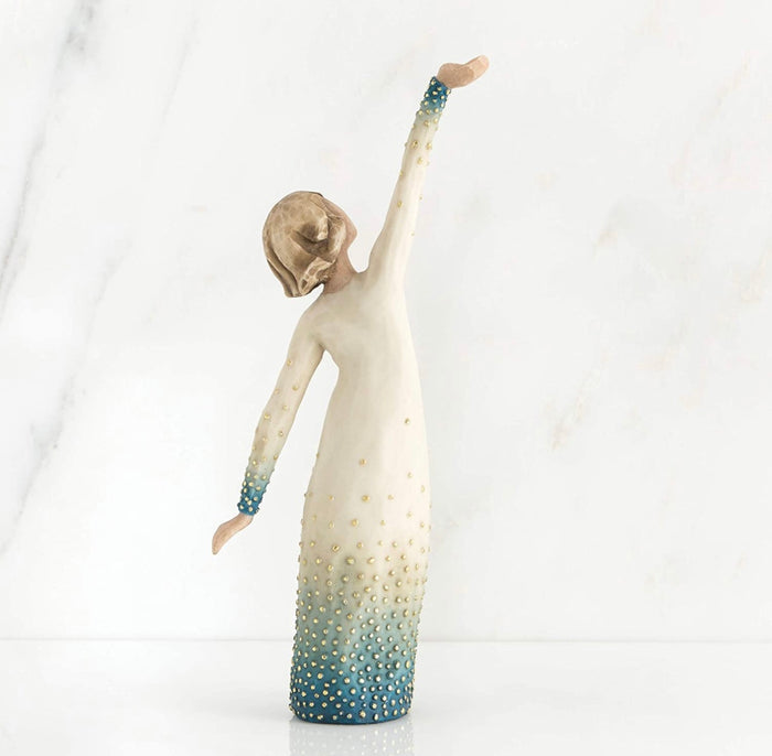 SHINE SIGNATURE COLLECTION FIGURE SCULPTURE HAND PAINTING WILLOW TREE BY SUSAN LORDI