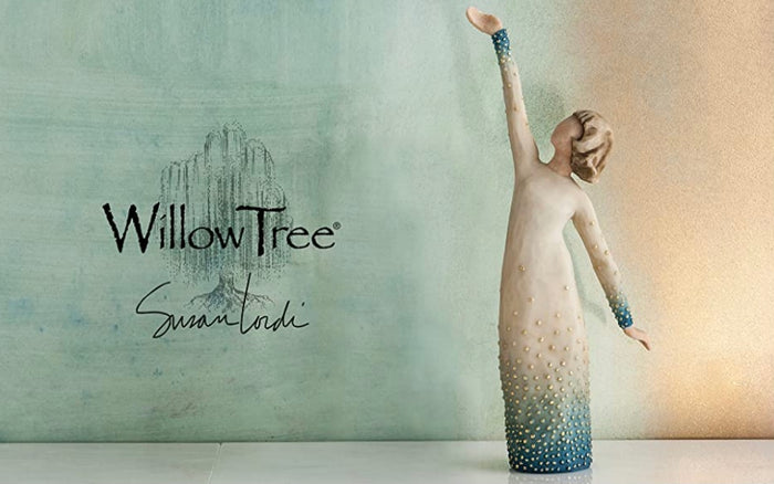 SHINE SIGNATURE COLLECTION FIGURE SCULPTURE HAND PAINTING WILLOW TREE BY SUSAN LORDI