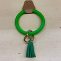 SILICONE KEY RING/GREEN