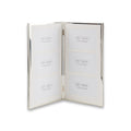 Silver Plated Collage Picture Frame Holds Six 4" x 6" Photos