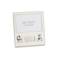 Silver Plated Picture Frame Newborn Baby Theme with Engraving Plate Holds 4" x 6" Photo