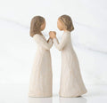 SISTER BY HEART FIGURE SCULPTURE HAND PAINTING WILLOW TREE BY SUSAN LORDI