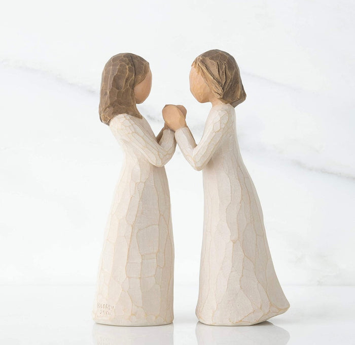 SISTER BY HEART FIGURE SCULPTURE HAND PAINTING WILLOW TREE BY SUSAN LORDI