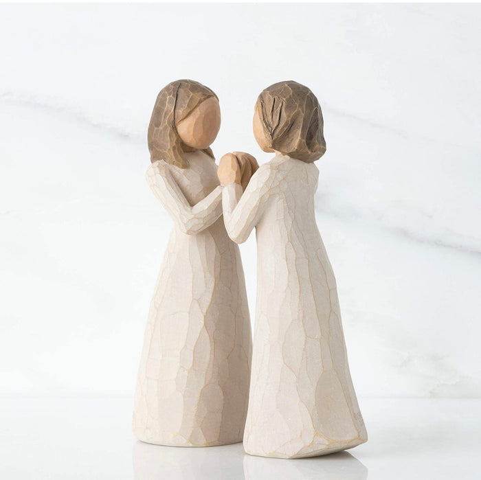 SISTER BY HEART FIGURE SCULPTURE HAND PAINTING WILLOW TREE BY SUSAN LORDI