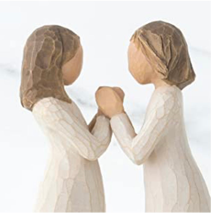 SISTER BY HEART FIGURE SCULPTURE HAND PAINTING WILLOW TREE BY SUSAN LORDI