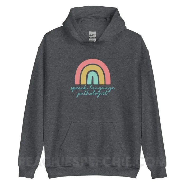 SLP Rainbow Classic Hoodie - Dark Heather / S - peachiespeechie.com