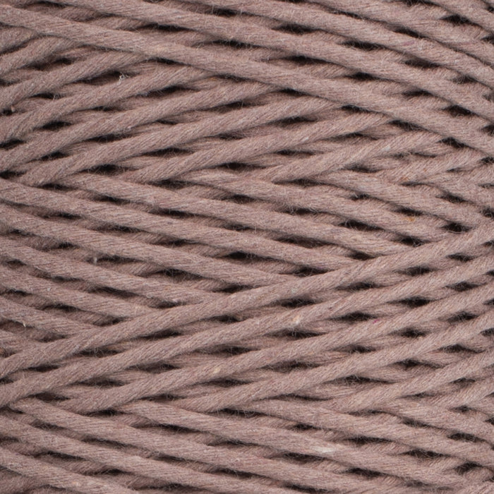 SOFT COTTON CORD ZERO WASTE 2 MM - 1 SINGLE STRAND - Mink
