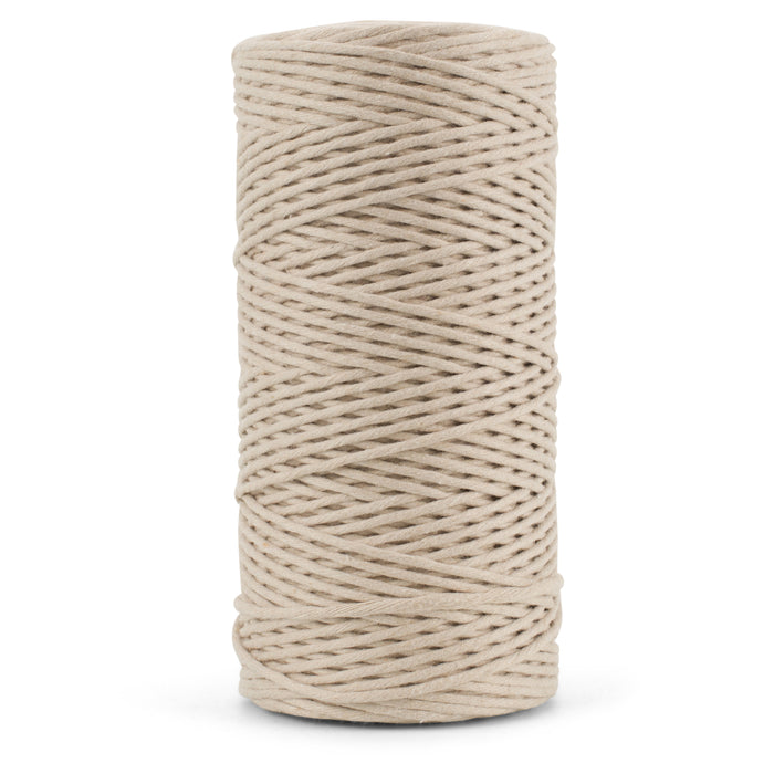 SOFT COTTON CORD ZERO WASTE 2 MM - 1 SINGLE STRAND - MOON