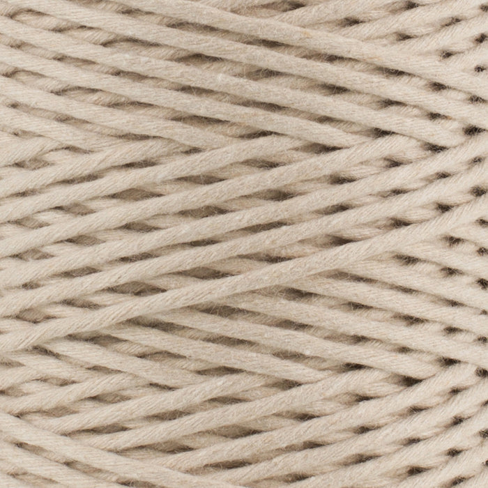 SOFT COTTON CORD ZERO WASTE 2 MM - 1 SINGLE STRAND - MOON