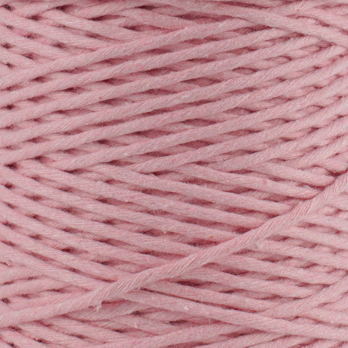 SOFT COTTON CORD ZERO WASTE 2 MM - 1 SINGLE STRAND - PALE PINK