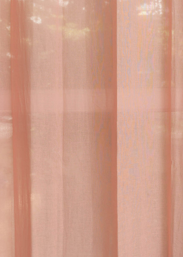 Solid clay sheer Fabric - Rust