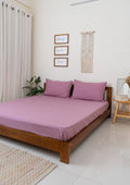 Solid Fitted Sheet - Dusty Lavender