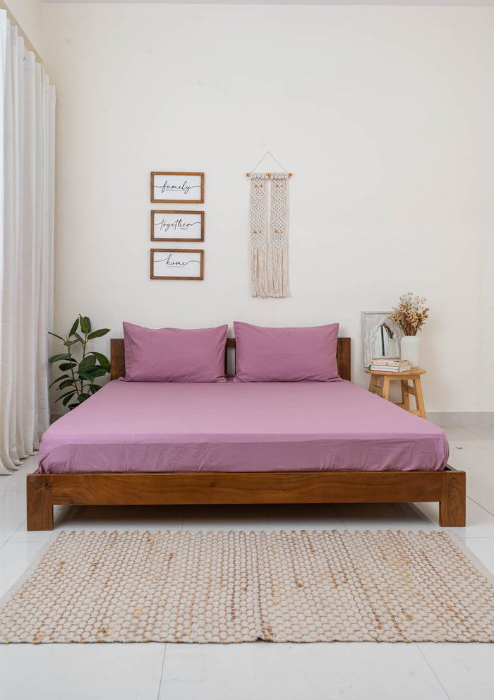 Solid Fitted Sheet - Dusty Lavender