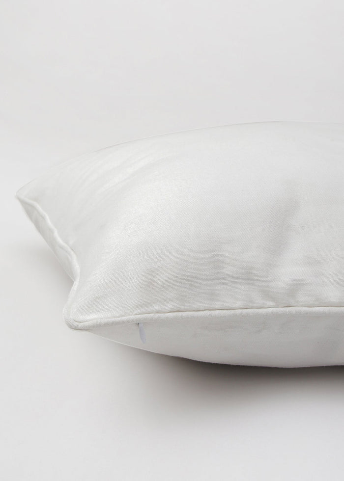 Solid Off white 100% cotton plain cushion cover for sofa
