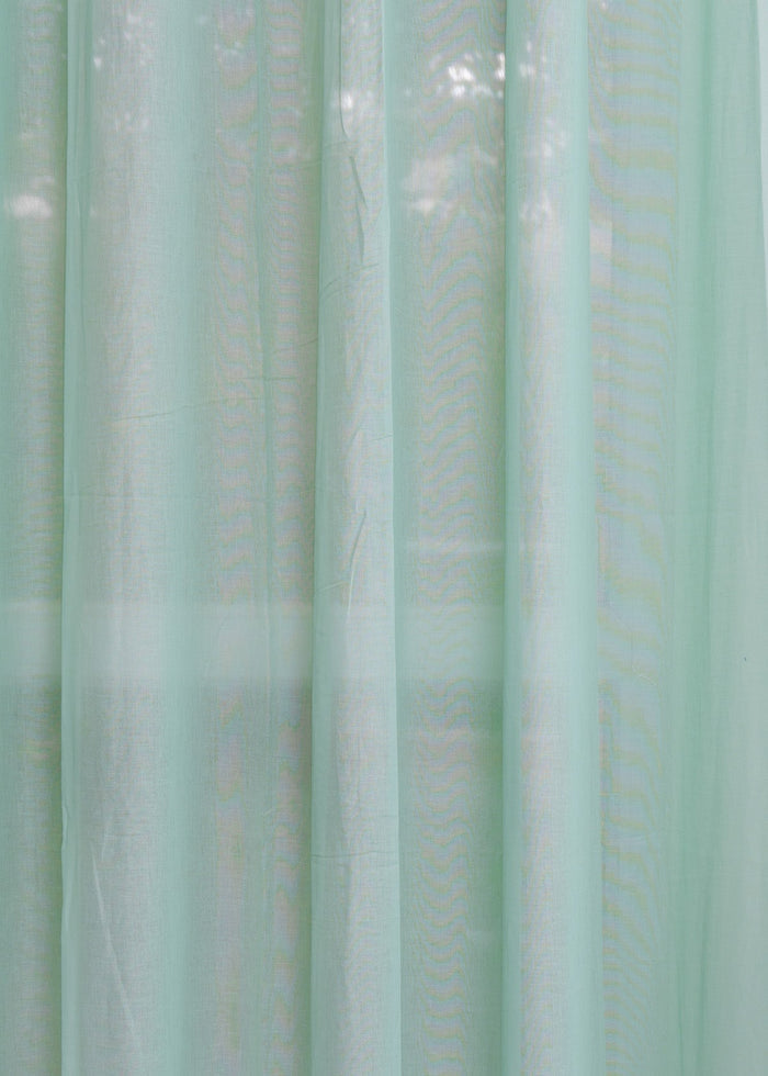 Solid sheer Fabric - Nile Blue
