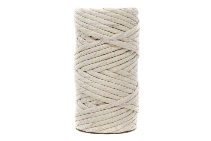 SPARKLING TINY SPOOLS - SOFT COTTON CORD ZERO WASTE 4 MM 1 STRAND