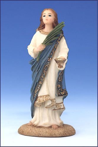 St. Lucy statue, 5.5" tall
