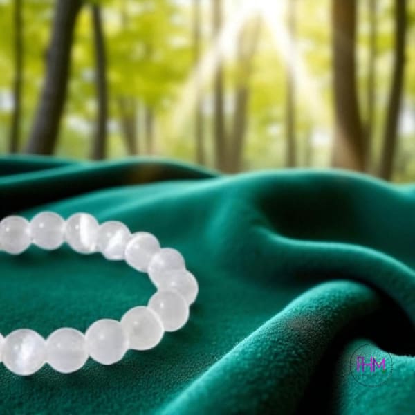 Strength and Clarity Selenite Healing Bracelet ✨