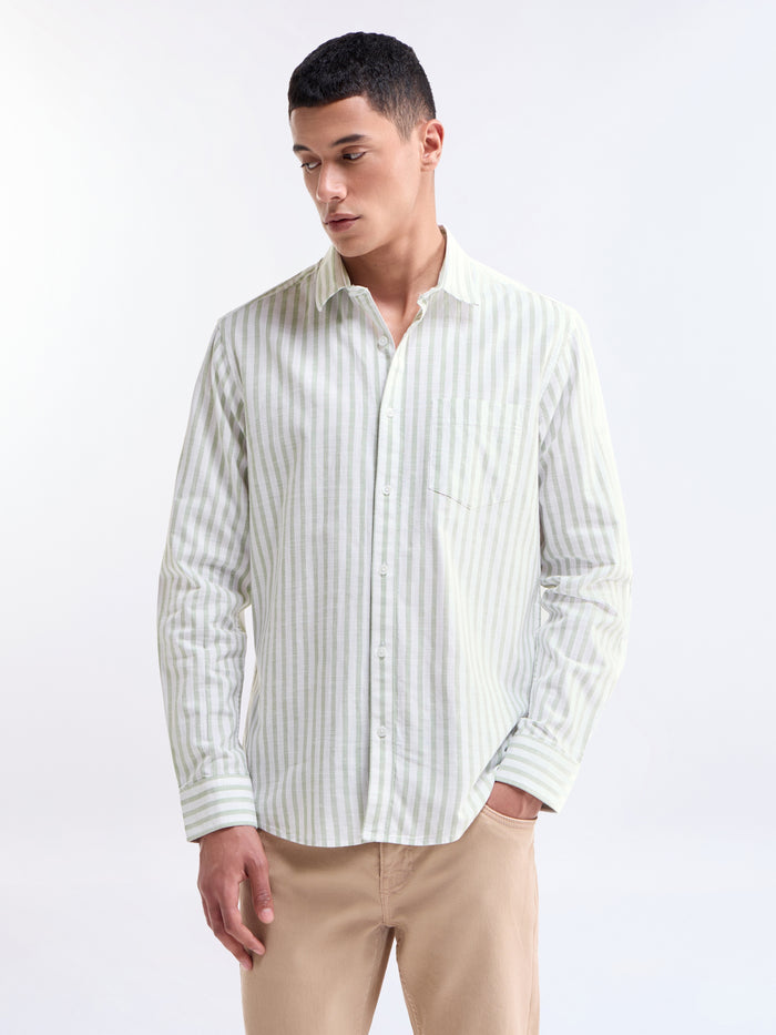 Striped Regular Fit Shirt - Sap t4option_1