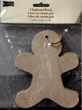 Studio 18 Chipboard Gingerbread Man Shaped Scrapbook Album - SCRAPBOOKFARE