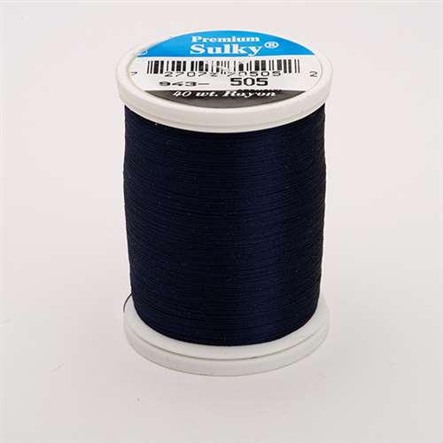 Sulky 40 wt 850 Yard Rayon Thread - 943-0505 - Deep Arctic Sky