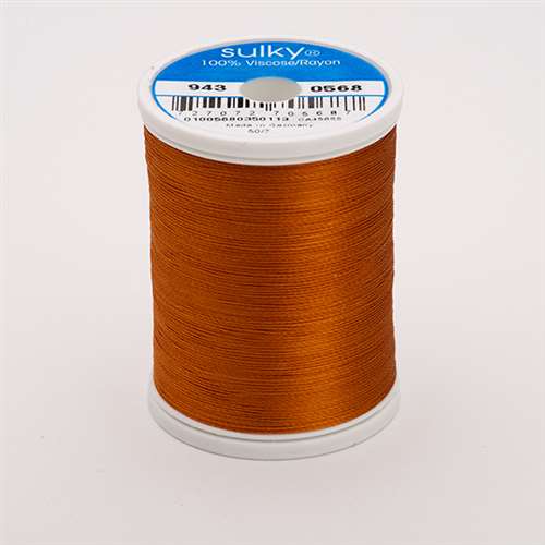 Sulky 40 wt 850 Yard Rayon Thread - 943-0568 - Cinnamon