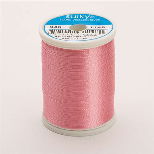 Sulky 40 wt 850 Yard Rayon Thread - 943-1148 - Lt Coral