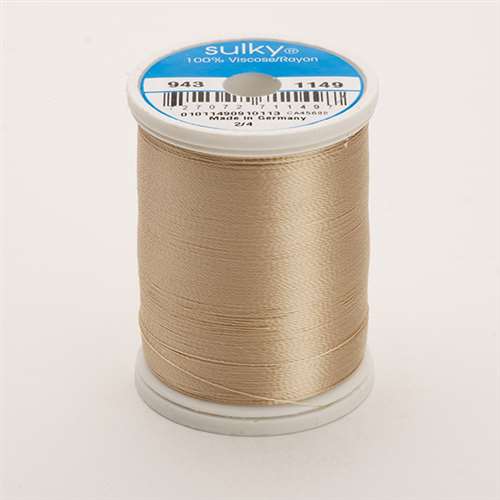 Sulky 40 wt 850 Yard Rayon Thread - 943-1149 - Deep Ecru