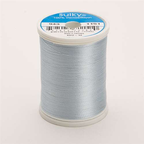 Sulky 40 wt 850 Yard Rayon Thread - 943-1151 - Powder Blue Tint