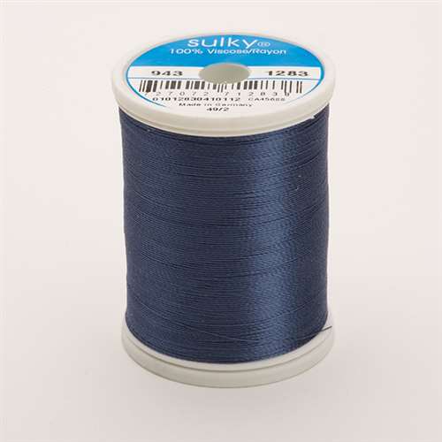 Sulky 40 wt 850 Yard Rayon Thread - 943-1283 - Slate Gray