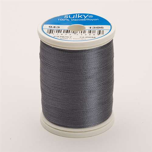 Sulky 40 wt 850 Yard Rayon Thread - 943-1306 - Gun Metal Gray
