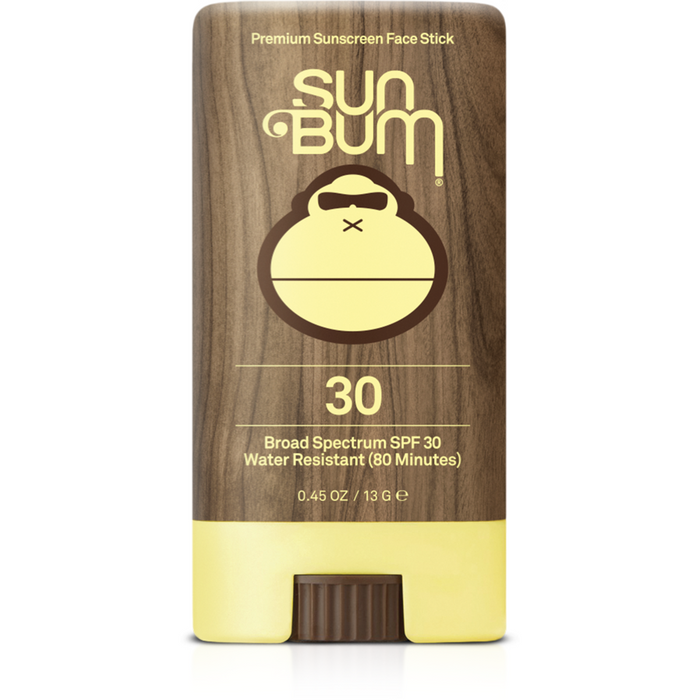 Sun Bum Original SPF 30 Sunscreen Face Stick with wood-grain design