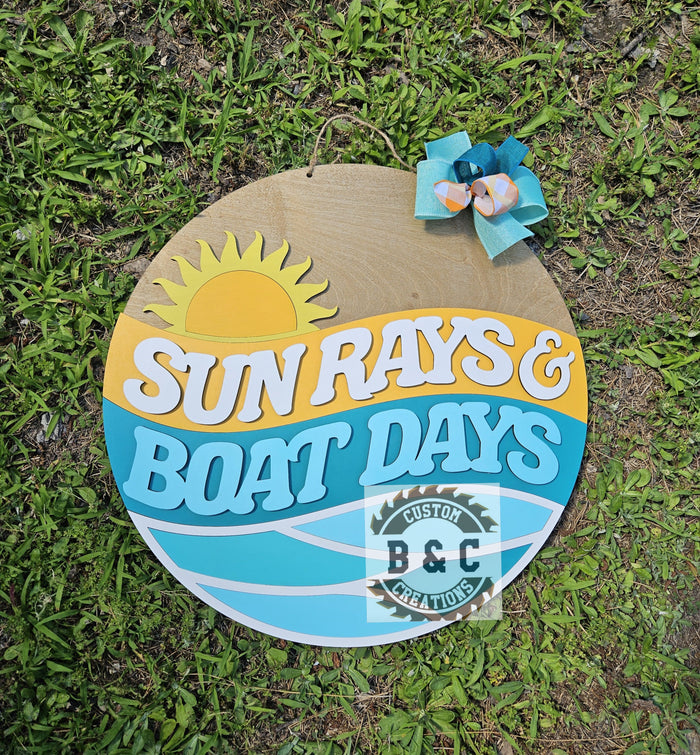 Sun Rays and Boat Days