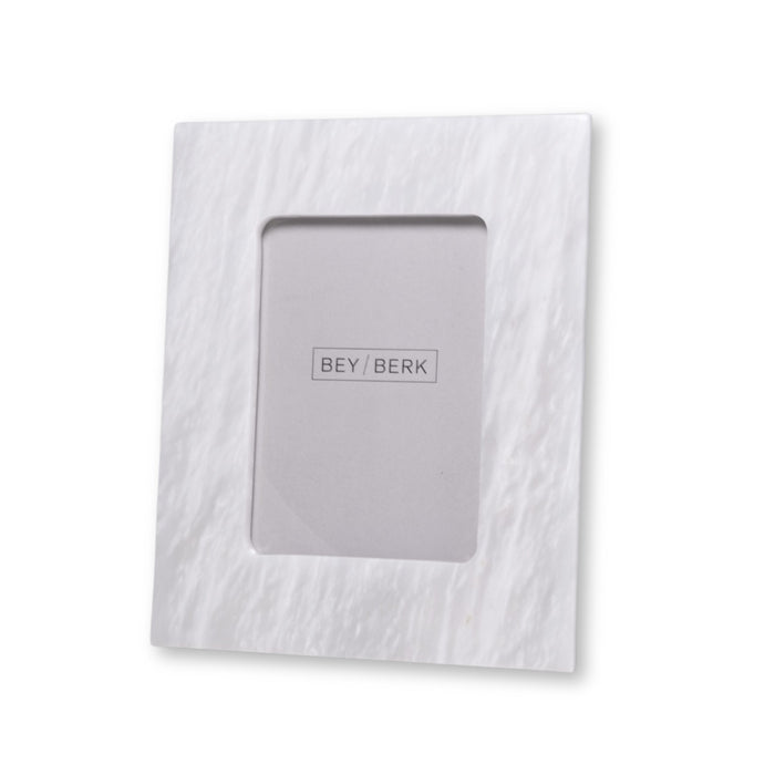 Talin White Genuine Marble 5" x 7" Picture Frame