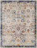 Traditional Turkish Design Beige, Navy, Mustered, Gold and Pink Medium Pile Area Rug - The Rug Decor