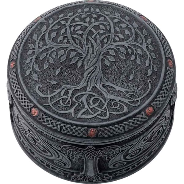 Tree Of Life Round Trinket Box - Gifts