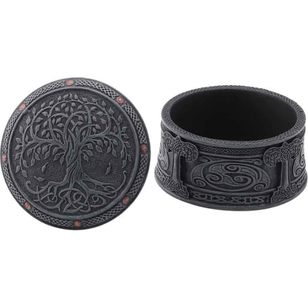 Tree Of Life Round Trinket Box - Gifts