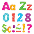 Trend Playful Ready Punch Out Letters Combo, 4" Uppercase Lowercase Assorted Designs