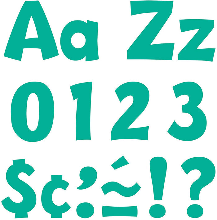 Trend Playful Ready Punch Out Letters Combo, 4" Uppercase Lowercase Assorted Designs