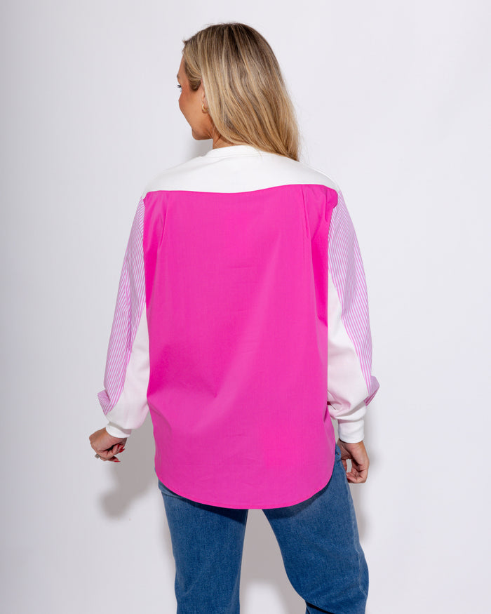 Two-Tone Statement Sweatshirt