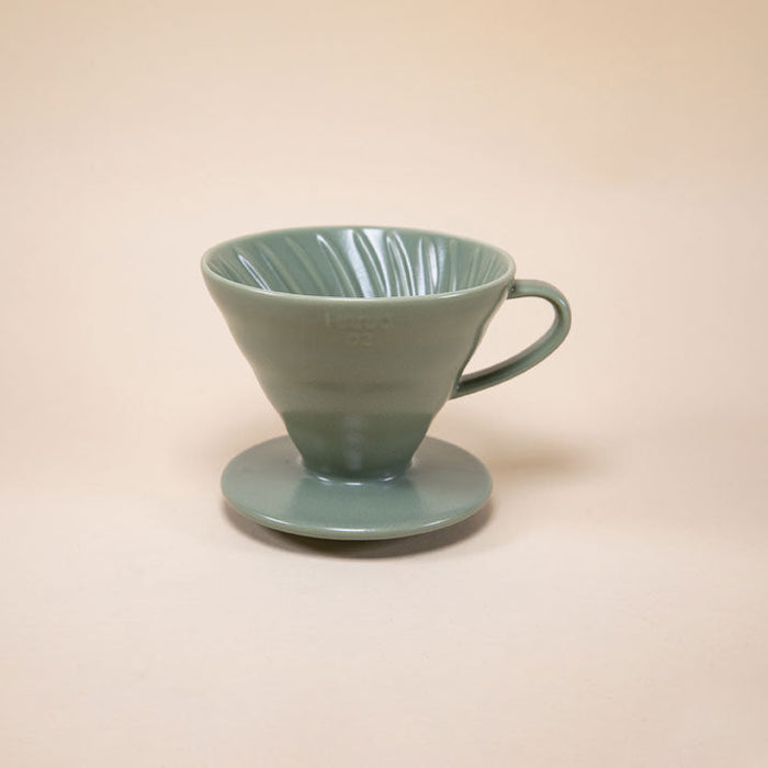 V60 Ceramic Coffee Dripper 02 - Oil Green