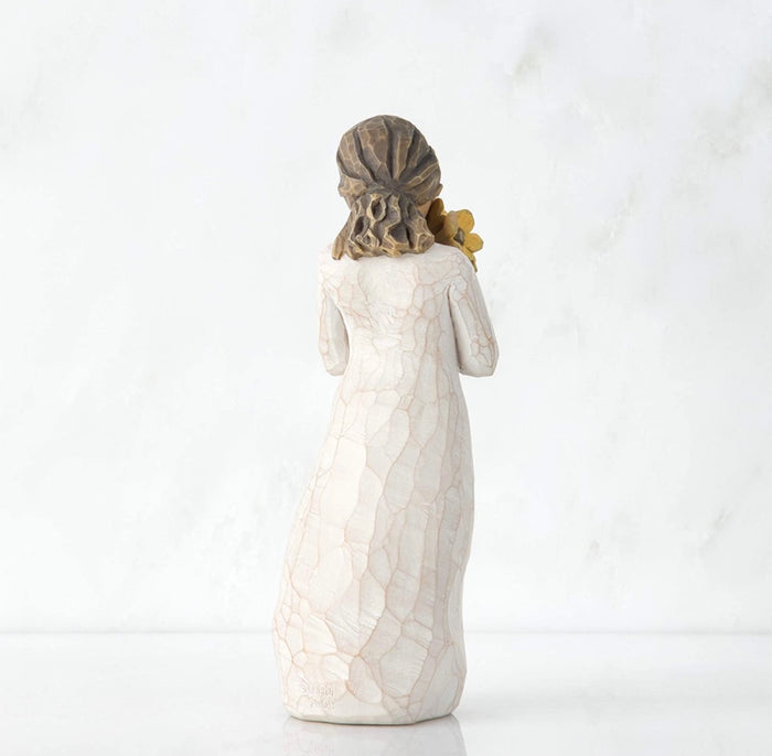 WARM EMBRACE FIGURE SCULPTURE HAND PAINTING WILLOW TREE BY SUSAN LORDI