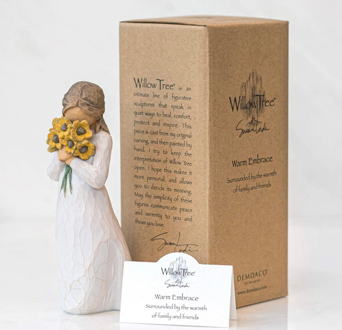 WARM EMBRACE FIGURE SCULPTURE HAND PAINTING WILLOW TREE BY SUSAN LORDI