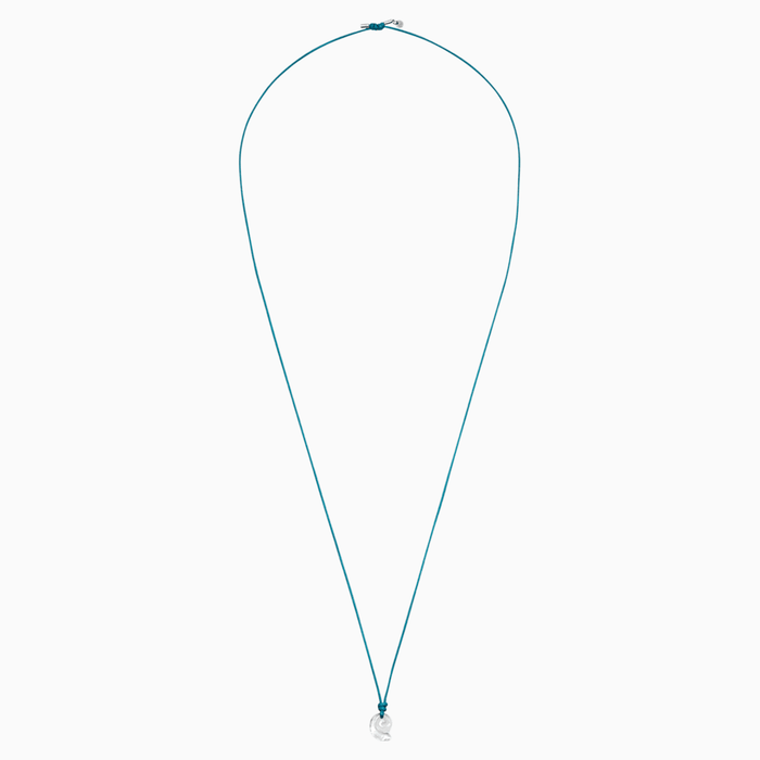 WATER SCHOOL:NECKLACE THRD CELEST SM CRY