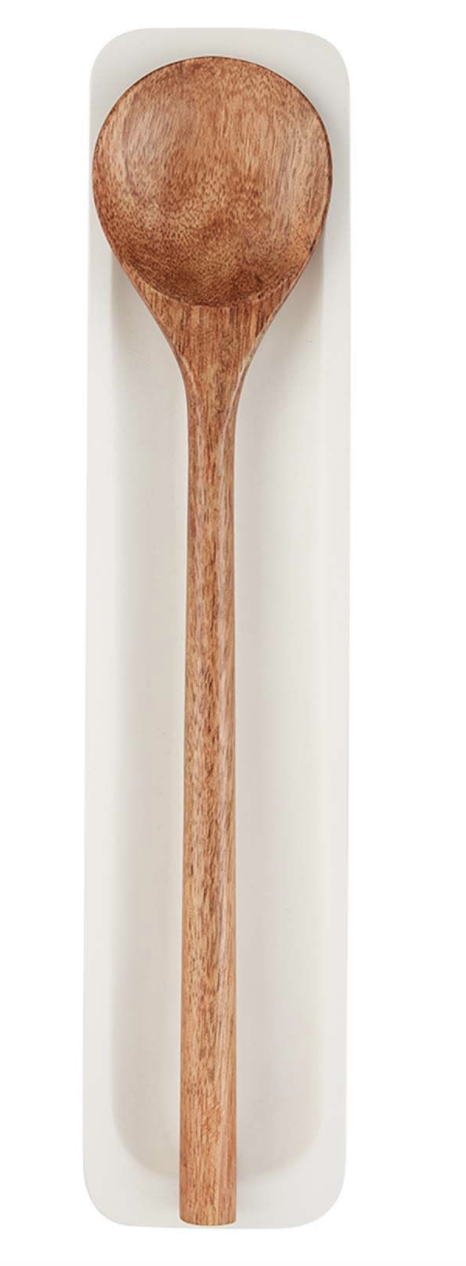 White Spoon Rest Set