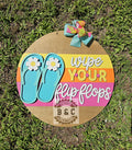 Wipe your flip flops