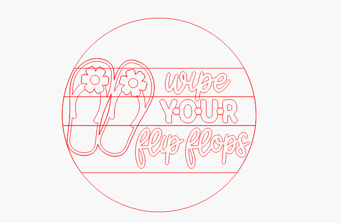 Wipe your flip flops