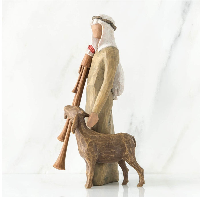 ZAMPOGNARO FIGURE SCULPTURE HAND PAINTING WILLOW TREE BY SUSAN LORDI
