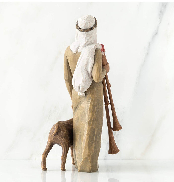ZAMPOGNARO FIGURE SCULPTURE HAND PAINTING WILLOW TREE BY SUSAN LORDI