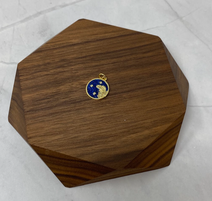 Zodiac Gold and Blue Pendants & Necklaces
